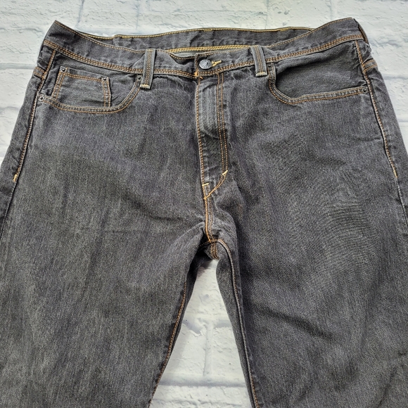 Retro Levi's Black 569 Loose Straight Jeans size 38 - Picture 8 of 16